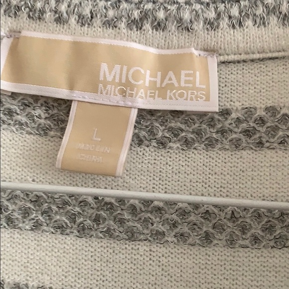 Knit Michael Korn dress grey and white - Picture 2 of 7